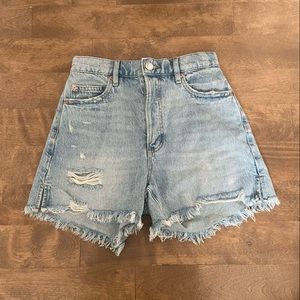 - Denim shorts
